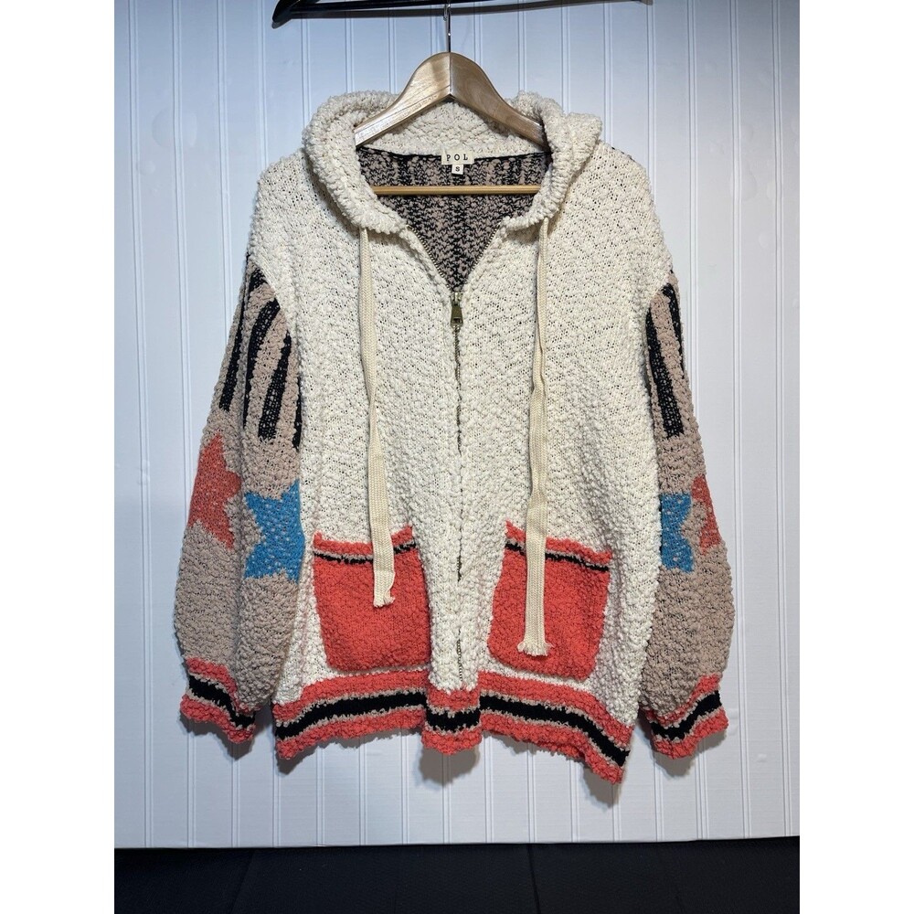 Beautiful Very Oversized size small POL Hooded sweater women Boho Stylish Color